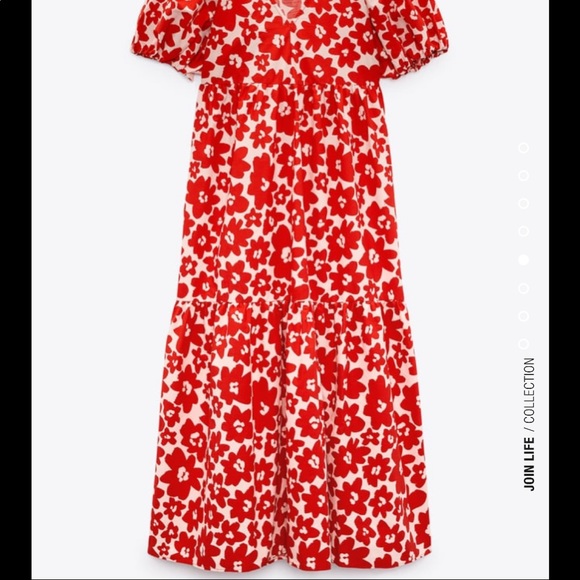 Zara printed poplin dress - Picture 7 of 10